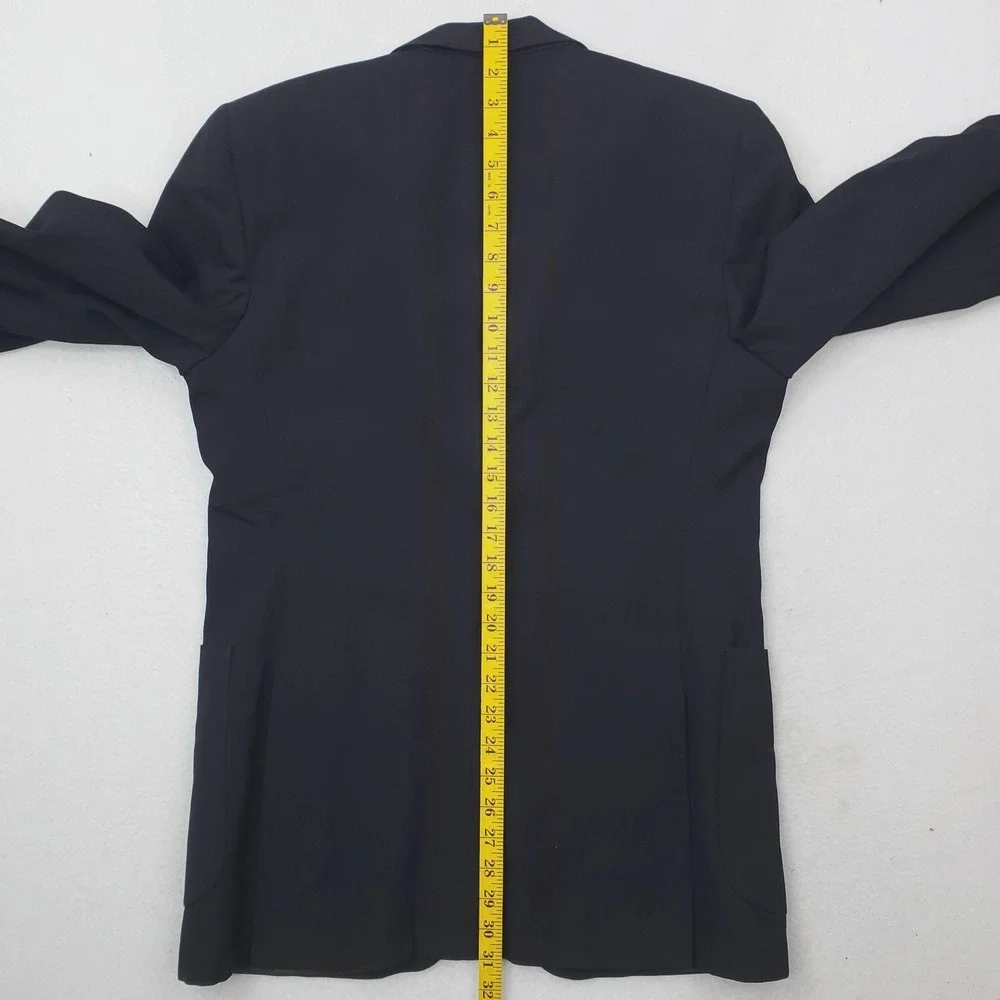Vintage Yves Saint Laurent Blazer Mens 38 Navy Blue Gold Button Sport Coat